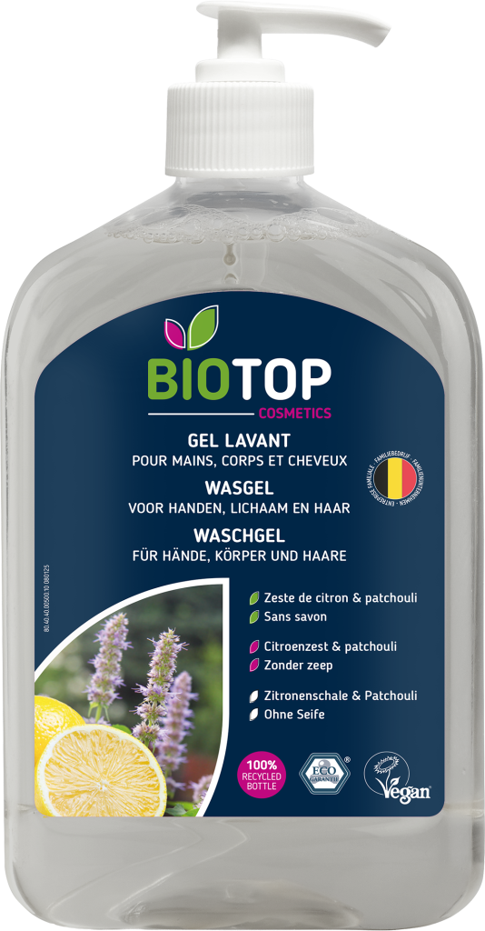 Gel lavant – Zeste de citron & Patchouli 500ml