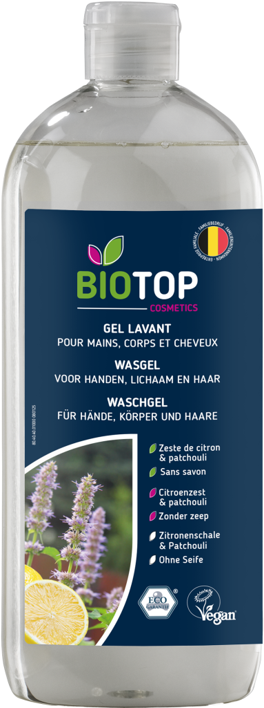 Gel lavant – Zeste de citron & Patchouli 1L